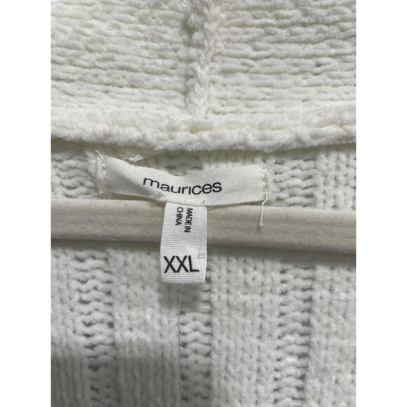 Maurices Cardigan Sweater Size XXL Open Front Striped Colorblock Cozy Knit NEW - Picture 3 of 9